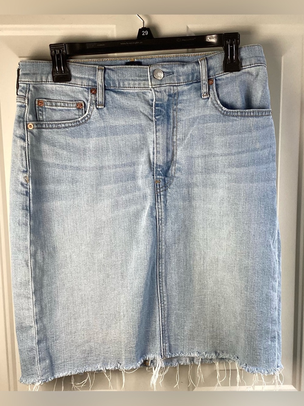 GAP Light Blue Men's Straight Jeans Skirt raw hem